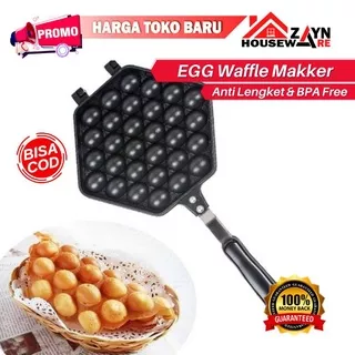 Cetakan Kue Wafel / egg waffle maker Anti Lengket PAN Alat Pembuat Waffle Maker Wajan Egg Wafle Hongkong