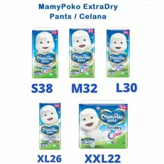 Mamypoko Pants Extra Dry S38/M32/L30/XL26/XXL22 Mamy Poko Pant Extradry S 38/M 32/L 30/XL 26/XXL 22