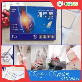 Original Koyo ketotop PLASTER PATCH No1 Korea Made in Korea 40 Lembar / Tanpa Box