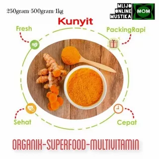 KUNYIT KUNIR 500Gram FRESH SEGAR / EMPON EMPON TERMURAH / REMPAH - Kunyit Fresh, 500 Gram