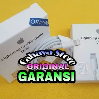 Kabel Data Iphone USB Lightning X Xr Xs SE Max Apple Ipple 5 5s 6 6s 6plus 7 8Plus Original 100% Ori