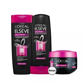 Paket L`oreal Paris Fall Resist Shampoo 170mL / Conditioner 165mL / Hair Mask 200mL