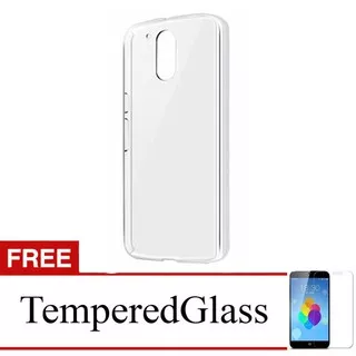 Case for Motorola Moto E3 Power - XT1706 - 5.0 inch - Clear Soft Case - Gratis Tempered Glass