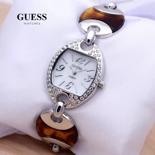 Jam Tangan Wanita Guess Fiber Oval