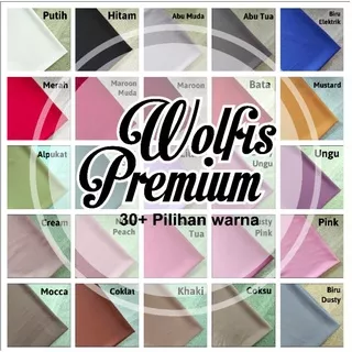 Kain Wolfis wolpeach premium gamis rok atasan (0.5m)
