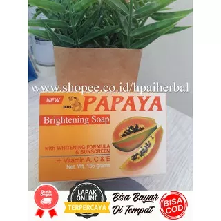 RDL Papaya Brightening Soap 135gr ASLI  Produksi Rdl Pharmaceutical laboratory inc philippines