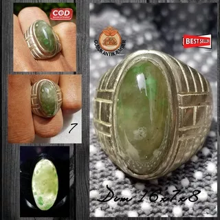 Cincin Batu Akik Sungai Dareh/Giok Aceh Milenial Hu (COD) Dim Kantoran  Obral Super Top HQ Obral Murah Hot Item/Best Seller/Discon