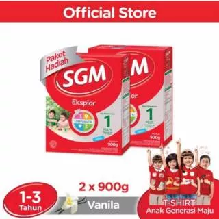 (FREE KAOS PROFESI )SGM 1+ 3+ 5+ Eksplor Vanila Madu 900gr