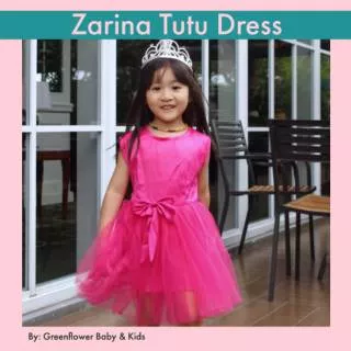 [Free ongkir] Baju terusan / dress tutu / dress balet anak perempuan lucu pink kuning ungu biru