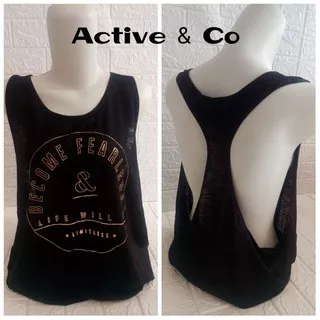 BECOME FEARLESS TANK JUMBO - BAJU SENAM JUMBO - BAJU ZUMBA BIG SIZE - BAJU SENAM IMPORT MURAH