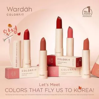 WARDAH ULTRALIGHT MATTE LIPSTICK KOREA EDITION NEW 1_13 SHADES /WARDAH COLORFIT MATTE LIPSTIK/WARDAH