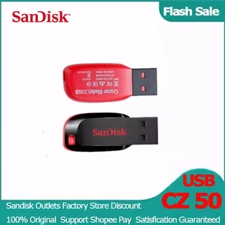 32GB/64GB/128GB USB 2.0 FLASHDISK Sandisk Cruzer Blade CZ50 USB - FLASH DISK 8GB/16GB/ 32GB/64GB/128GB High Reading Speed Flash Drive - RED