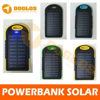 Powerbank Solar Tenaga Surya matahari + Senter Mini