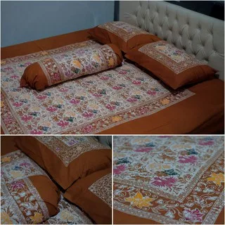 SPREI BATIK SOLO CAP CUWIRI COLET COKLAT