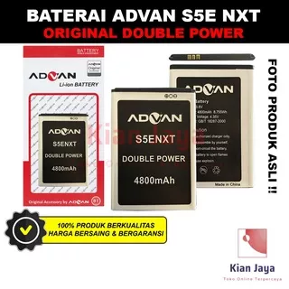 Baterai Advan S5E NXT Original Double Power Batre Batrai Battery Hp Ori