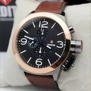 Expedition E 6339 Grey Ring Rosegold, Jam Tangan Pria, Original