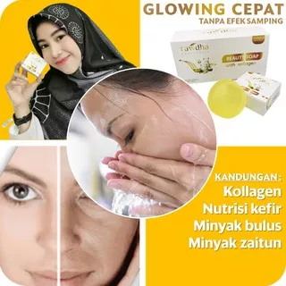 SABUN RAWDHA BEAUTY SOAP / Sabun Pemutih Muka Badan kandungan collagen kefir minyak bulus zaitun