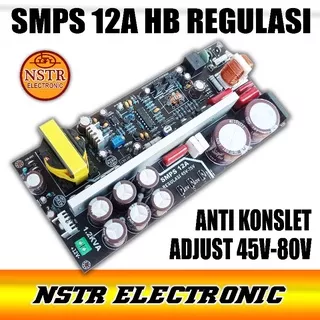 smps audio 12A HB Regulasi adjustable 50v sd 75v