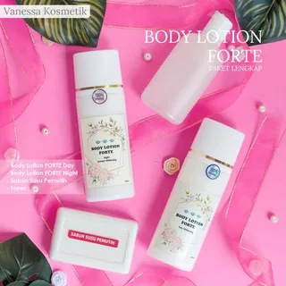 PAKET LENGKAP BODY LOTION FORTE DOUBLE DOSIS LOTION HANDBODY PEMUTIH TUBUH BPOM