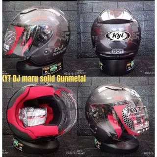 KYT HELM DJ MARU SOLID 100% ORIGINAL KYT SNI DOT (Ongkir termurah 2 kg)