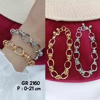 Gelang Tangan Xuping Rantai cantik fashion premium elegant silver gold lapis emas 18k Js1106250220