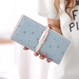 DOMPET WANITA PANJANG UMBRELLA/DOMPET LIPAT/DOMPET KOREA/DOMPET MURAH/DOMPET MINISO/DOMPET KULIT