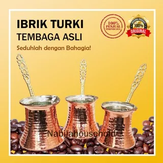 IBRIK TURKISH COFFEE POT IBRIC CEZVE TEMBAGA PERALATAN KOPI ASLI IMPORT TURKI ORIGINAL