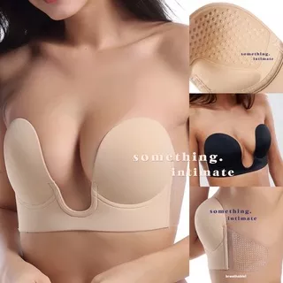 Deep U Plunge Backless Invisible Pushup Bra Tempel / U Bra / Low Cut Bra Angel Deep Neck V Neck Sabrina Multiway Magic Seamless Bra Sticky Self Adhesive Reusable Silicone Gel Bh Silikon Beha Lem Waterproof Reusable You Can See Party Dress Bra Strapless