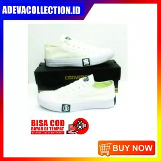 DISKON!!! Sepatu Converse All Star Chuck Taylor Putih Full Murah CT II Petir Undefeated Sneakers