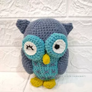 Boneka Owl Rajut / Boneka Burung Hantu Rajut