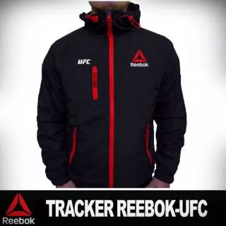 Jaket Tracker Original Murah Windproof Outdoor Eleganter WP TAD Tactical UFC Reebok Hitam