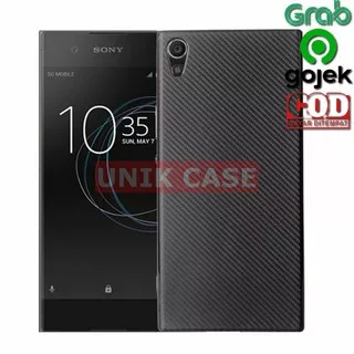 CASSING SONY XA1 LUXURY SOFT TPU CARBON FIBER PHONE CASE