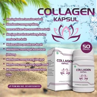 Collagen kapsul fish collagen Kolagen isi 50 ( Nutrisi Kulit Tulang dan sendi )