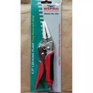 WIPRO 6.5 Locking Plier/tang buaya m/lancip DL-15A