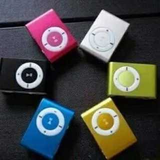 Mp3 SHUFFLE mini music player + headset + kabel charger kotak jepit audio musik ipod