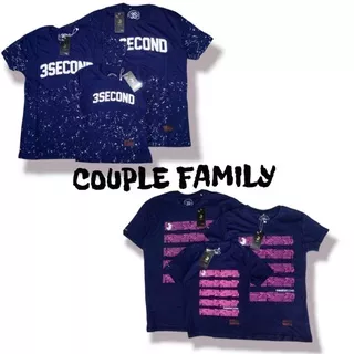 KAOS COUPLE FAMILY / KAOS COUPLE KELUARGA / KAOS FAMILY THREE SECOND / KAOS 3SECOND FAMILY / KAOS THREE SECOND FAMILY / KAOS KELUARGA / KAOS FAMILY / KAOS KEMBARAN / KAOS PASANGAN / BAJU FAMILY / BAJU KELUARGA / KAOS SERAGAM