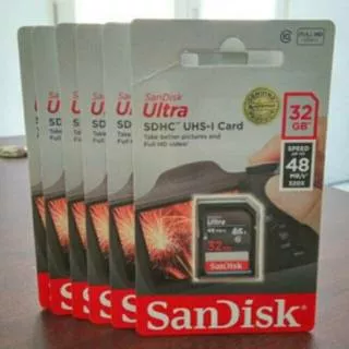 SDHC SD Card Memory SLR Sandisk 8GB 16GB 32GB Original Garansi Resmi Class 10 4k Full HD