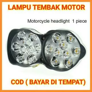 LAMPU TEMBAK MOTOR Lampu Tembak MOBIL LED  18 MATA  LAMPU TEMBAK SOROT LED Super Terang