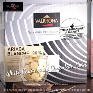 Valrhona Ariaga Blanche 30% 250gr White Couverture Chocolate Cokelat