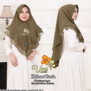 Jilbab Instan Khimar Tania Dua Layer Hijab Khimar Ceruty Dua Layer Jilbab Original Wanita Dewasa