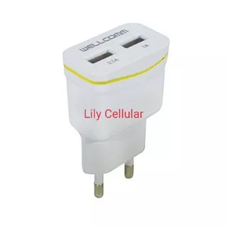 Travel Charger 2 USB Port 2.1A List Wellcomm