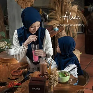 Jilbab Khimar Instan Couple Ibu dan Anak Aileen Ori liana