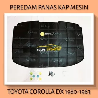 TOYOTA COROLLA DX 1980-1983 Peredam Pelindung Panas Kap Mesin Mobil VTECH Ori bonus Kancing Klip