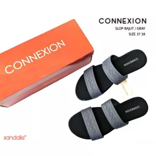 CONNEXION Sandal | CONNEXION Slop | Sandal Selop | Selop Rajut | Sandal Wanita