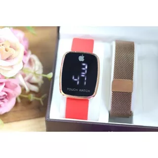 JAM TANGAN WANITA LED KEREN ABIS MURAH TOUCH WATCH !APPLE FREE TALI MAGNET BARANG SESUAI FOTO YA