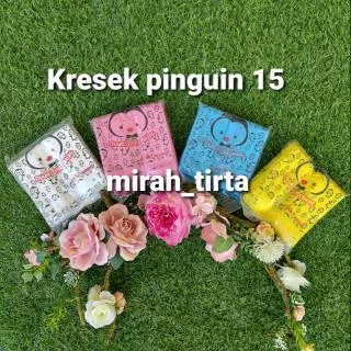 Kresek motif PINGUIN 17 CM BERAT 250GR .Kantong kresek olshop online  Kresek thank you motif pinguin