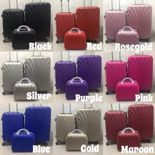 Koper Fiber Tas Travel Roda 4 Set 3in1