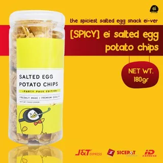 Ei Spicy Salted Egg Potato Chips Party Pack