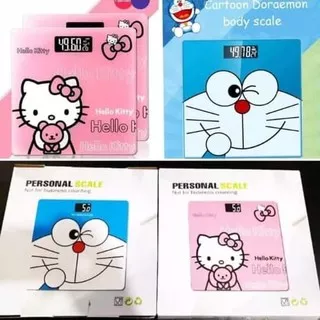 Timbangan Badan Digital Desain Kartun KarakterTimbangan Badan Karakter Doraemon Helllo Kitty