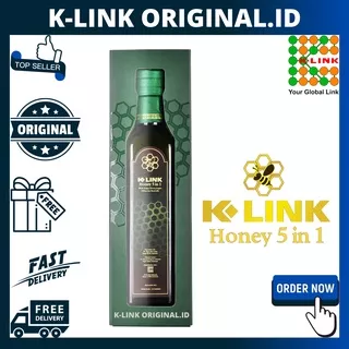 K-HONEY 5 in 1 Original K-link Madu plus Ekstrak buah Royal Jelly Suplemen Kesehatan | K-link Original.id